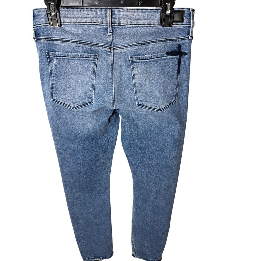 092 RTA‎ Distressed Skinny Jeans Size 26 Raw Hem Stretch Denim - Picture 2 of 9